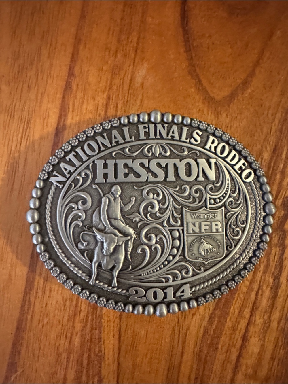 Montana Silversmiths Silver Rodeo Commemorative Buckle Backplate